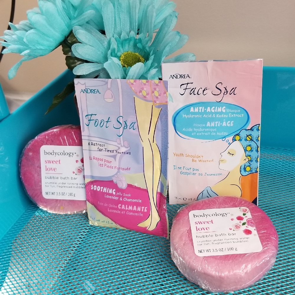 Bath Spa Set (Bubble Bars, Face Mask, Foot Soak)